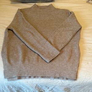H&M Women's Tan Turtleneck Sweater